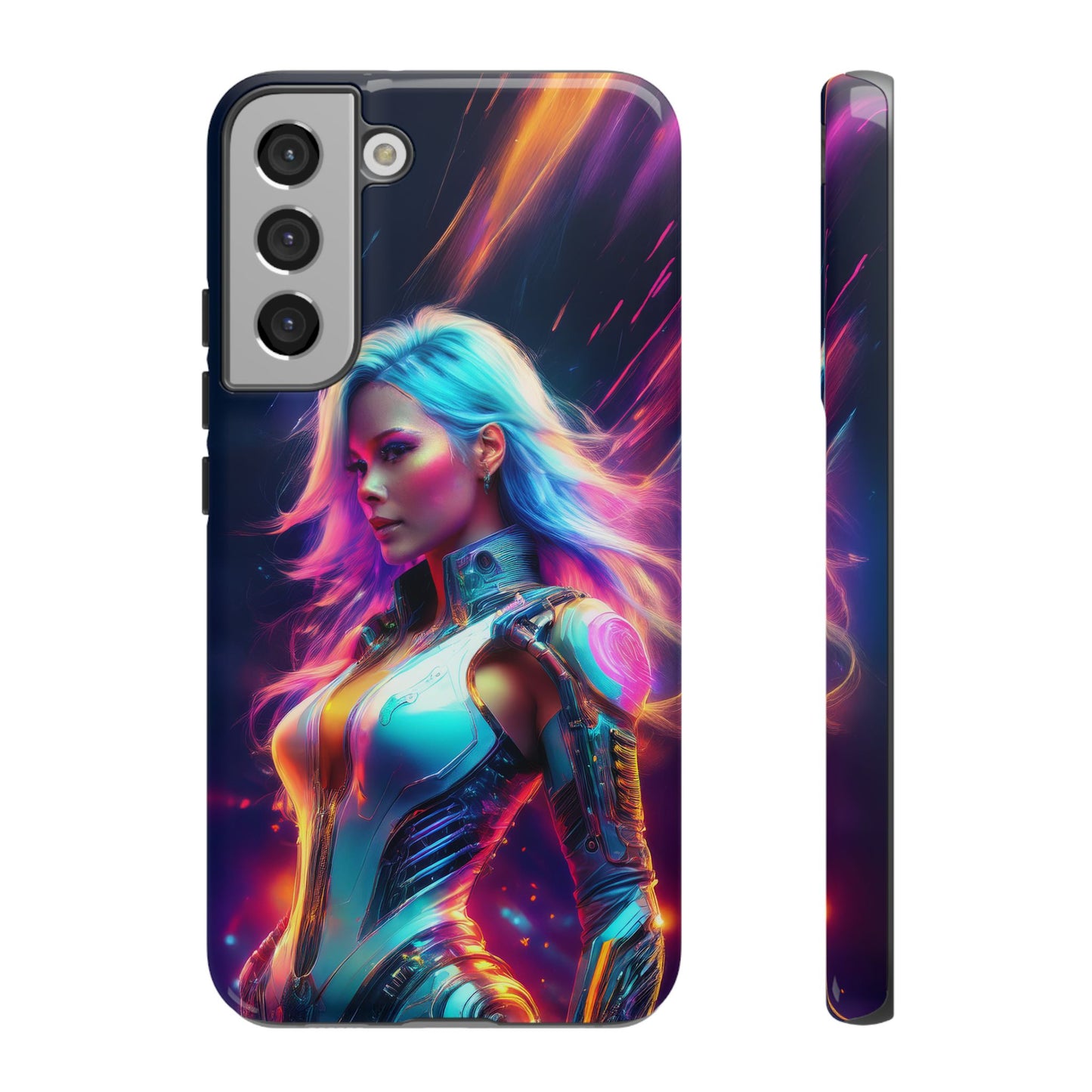 Futuristic Cyberpunk Female Cell Phone Case 012