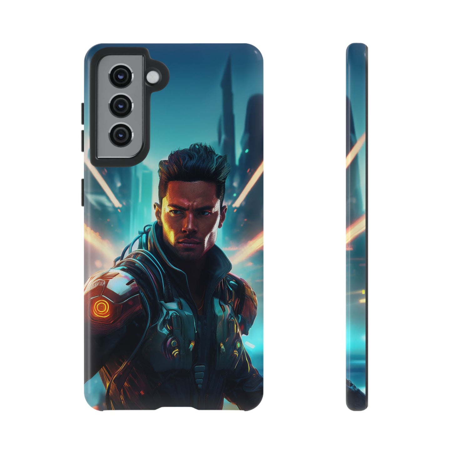 Futuristic Cyberpunk Male Cell Phone Case 015