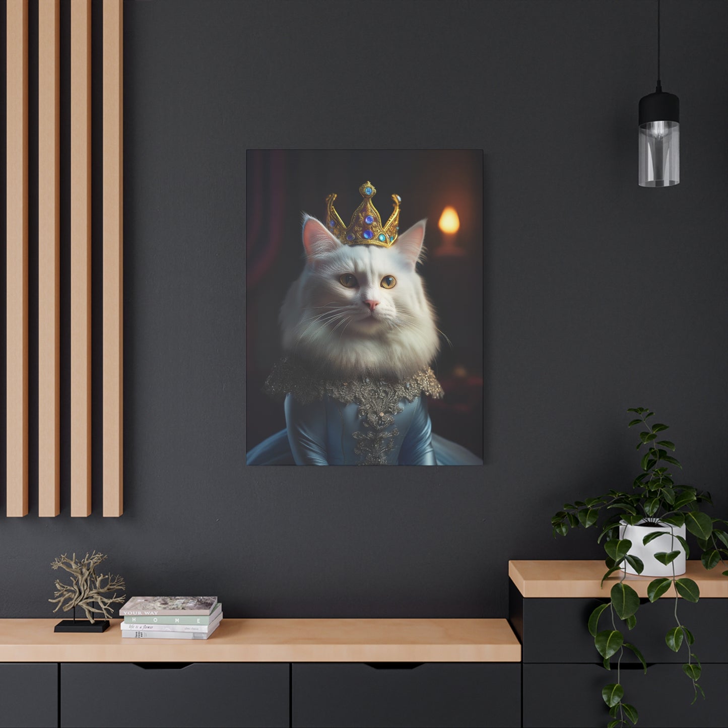 Her Royal Meowjesty Canvas Art | Stretched Matte Wall Decor 003