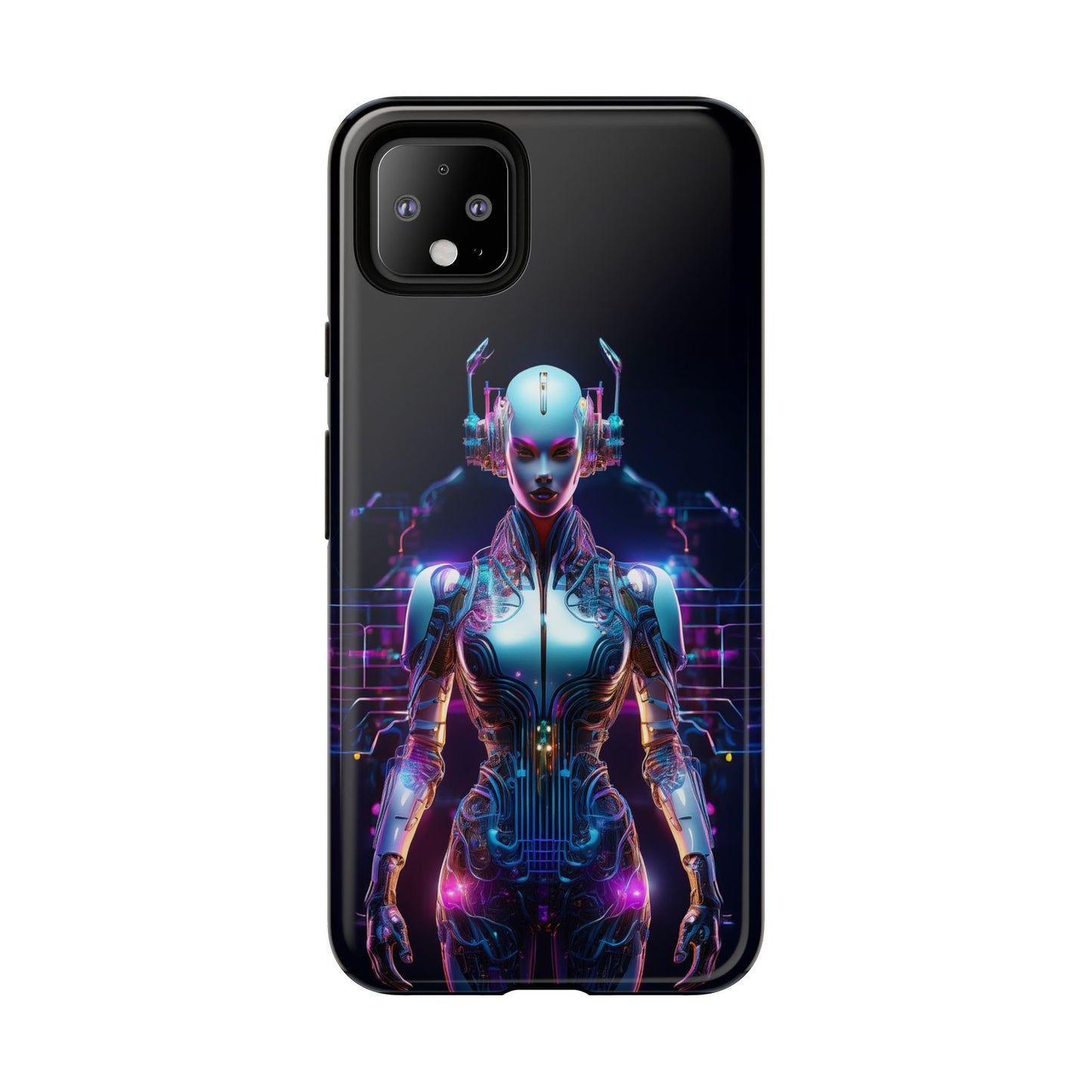 Futuristic Human Android Hybrid Cell Phone Case 001