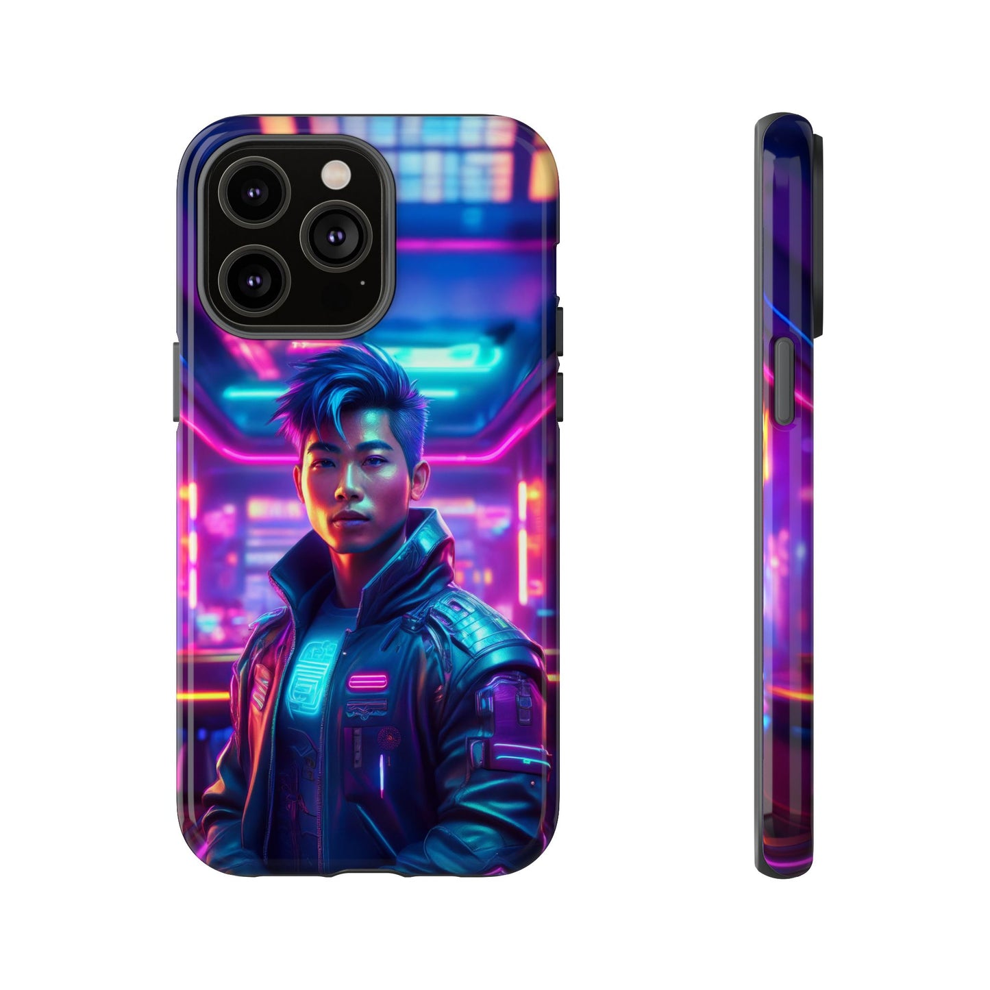 Futuristic Cyberpunk Male Cell Phone Case 012