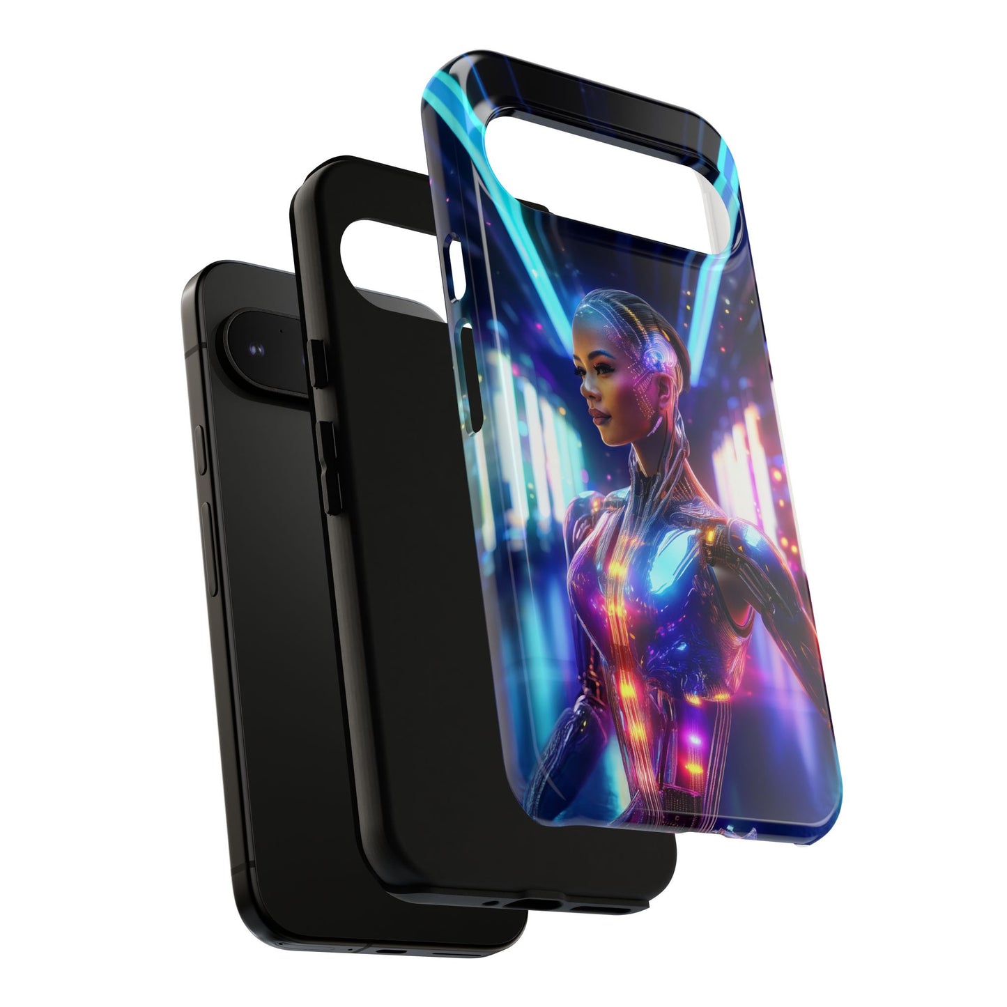 Futuristic Human Android Hybrid Cell Phone Case 010