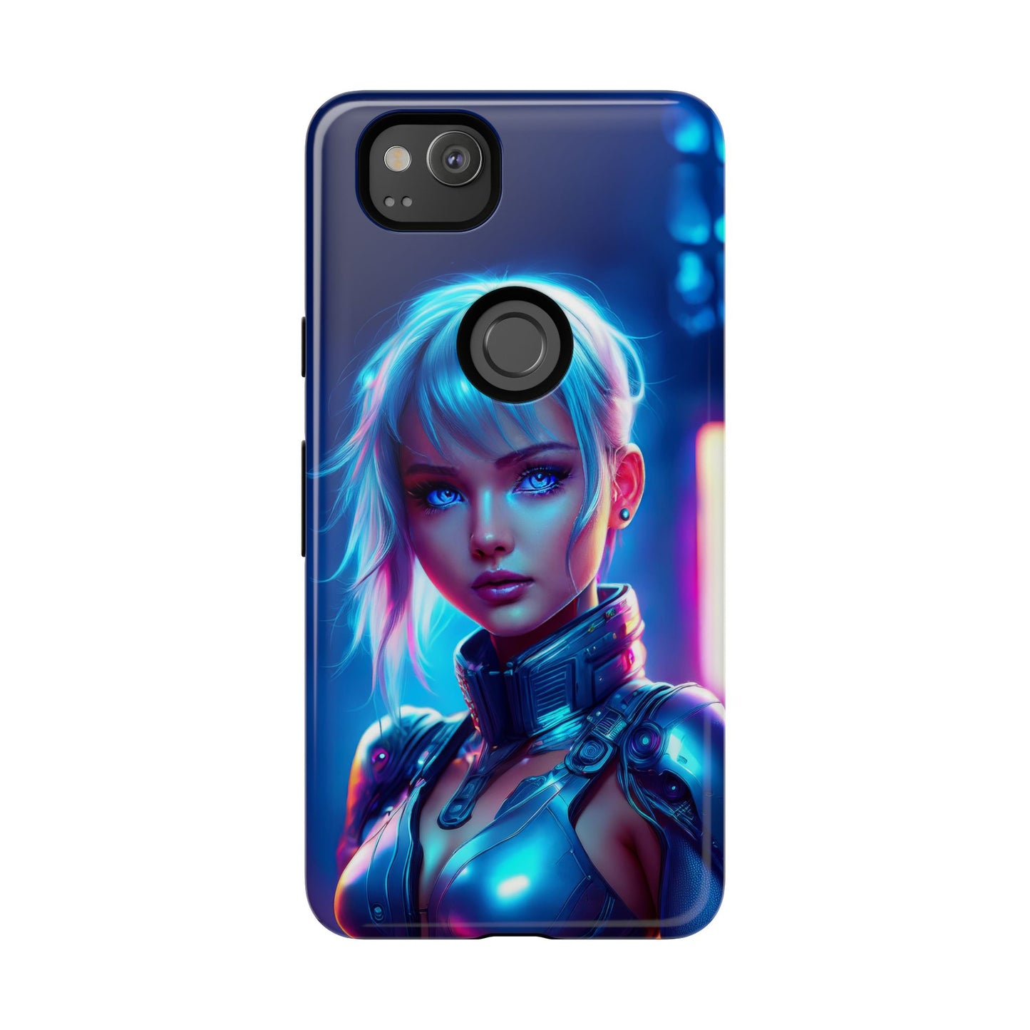 Futuristic Cyberpunk Female Cell Phone Case 013