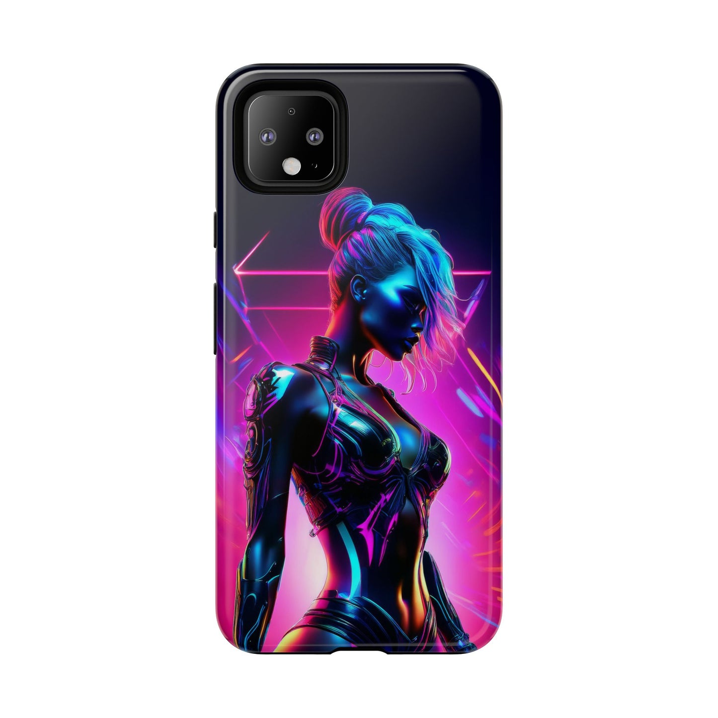 Futuristic Cyberpunk Female Cell Phone Case 017