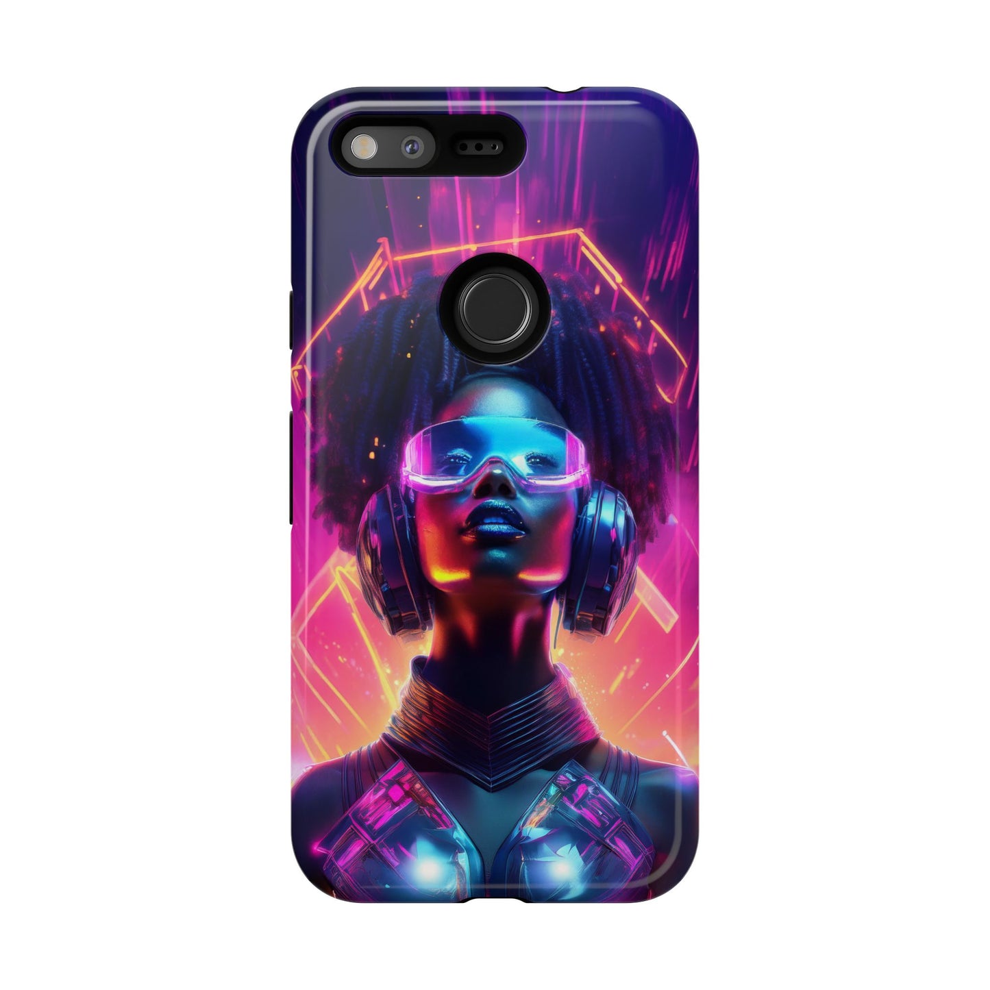 Futuristic Cyberpunk Female Cell Phone Case 030