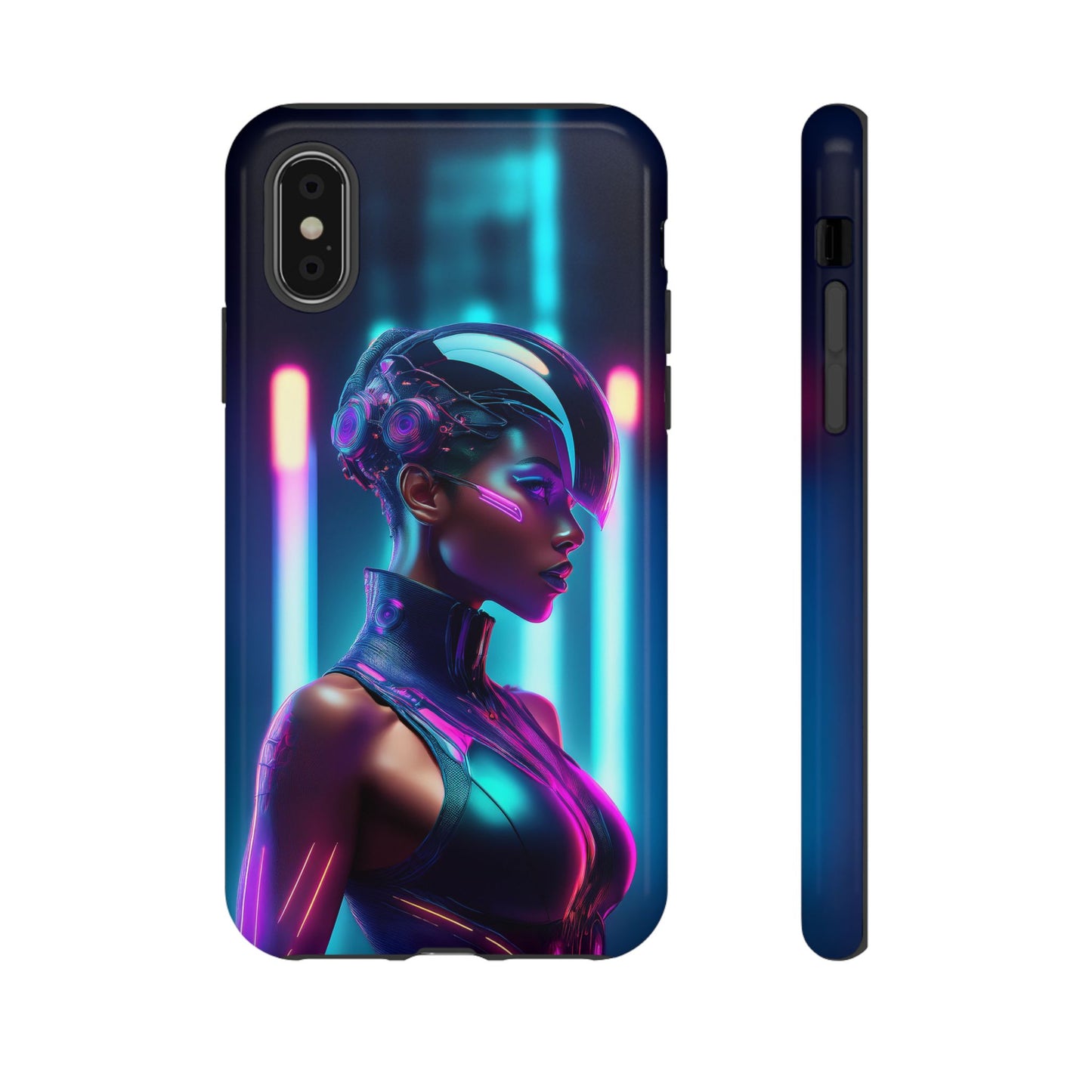 Futuristic Cyberpunk Female Cell Phone Case 021