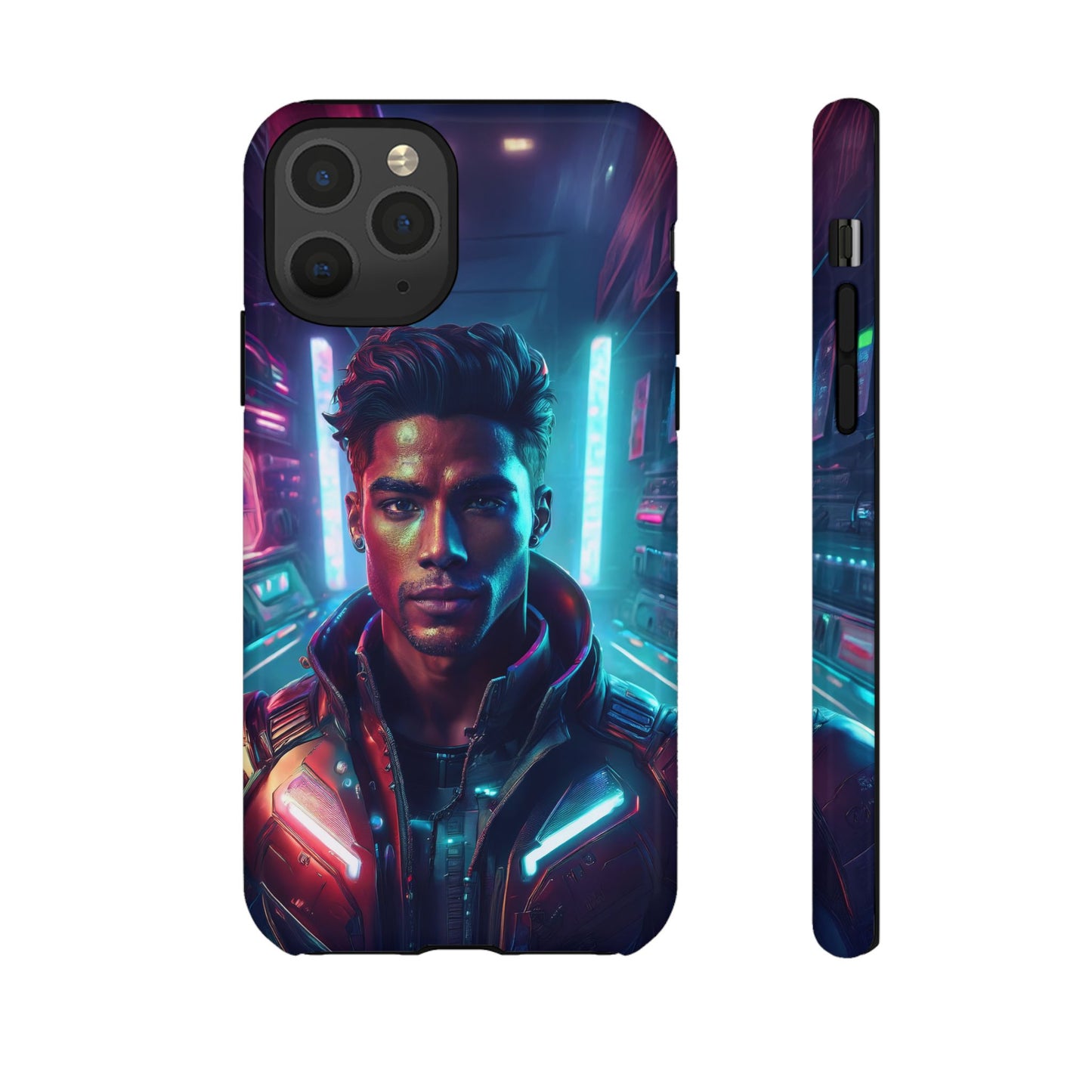 Futuristic Cyberpunk Male Cell Phone Case 007