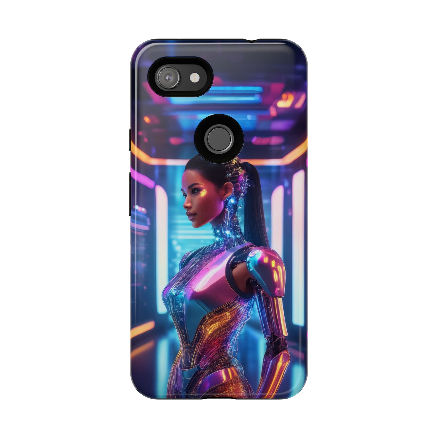 Futuristic Human Android Hybrid Cell Phone Case 016