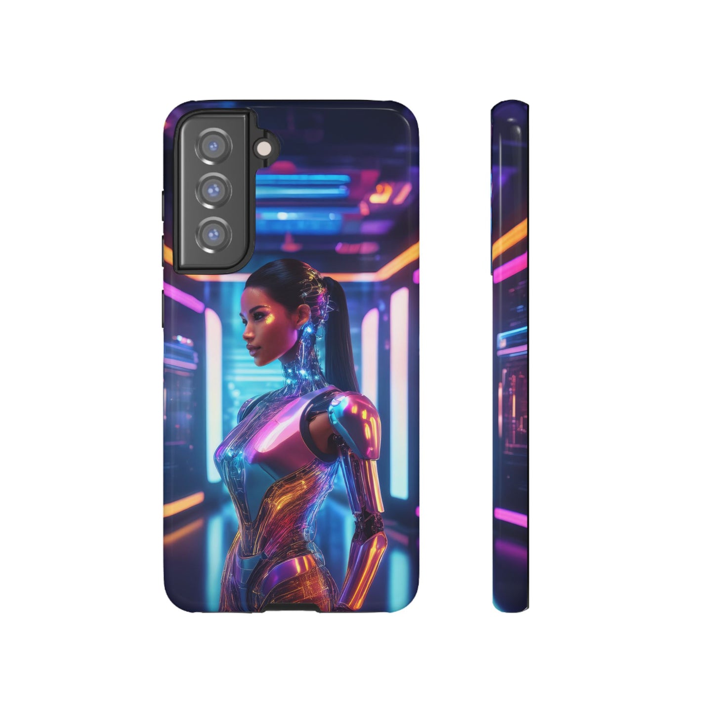 Futuristic Human Android Hybrid Cell Phone Case 016