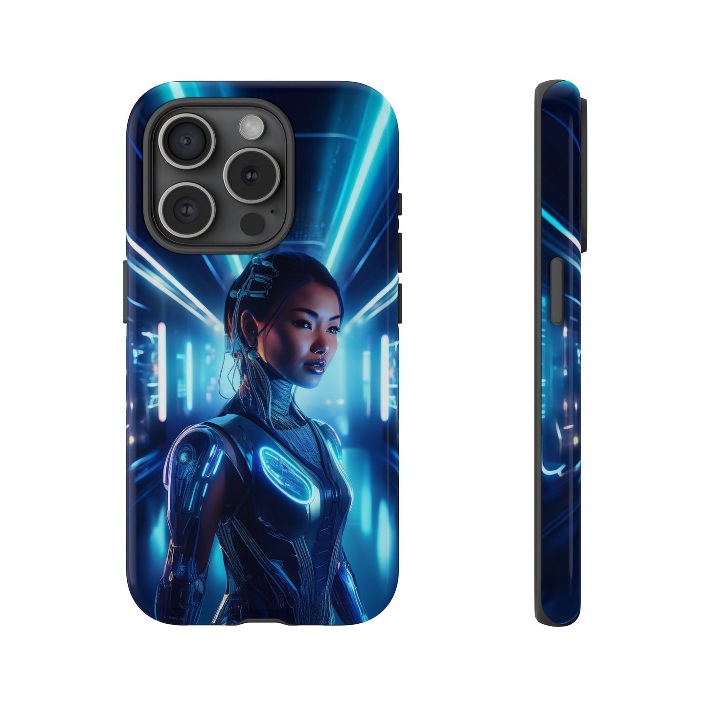 Futuristic Human Android Hybrid Cell Phone Case 004