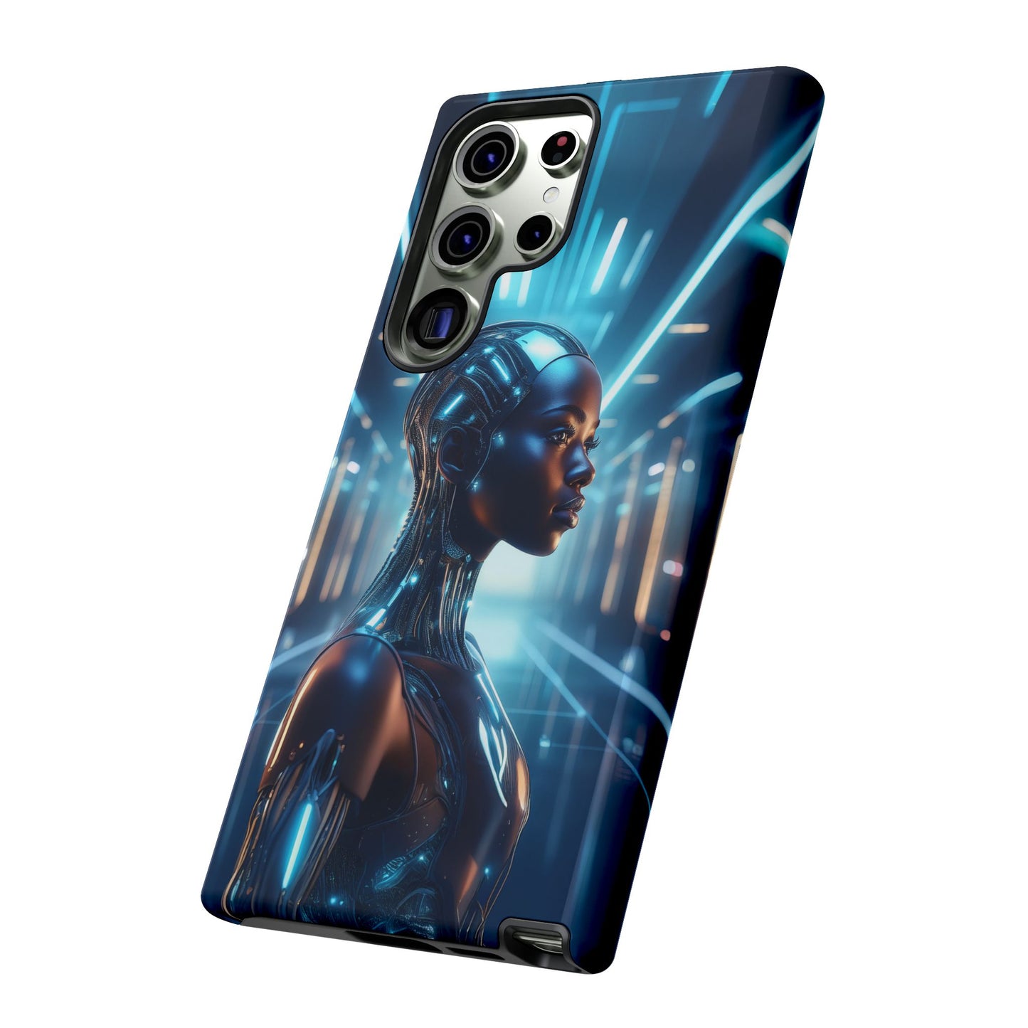 Futuristic Human Android Hybrid Cell Phone Case 003