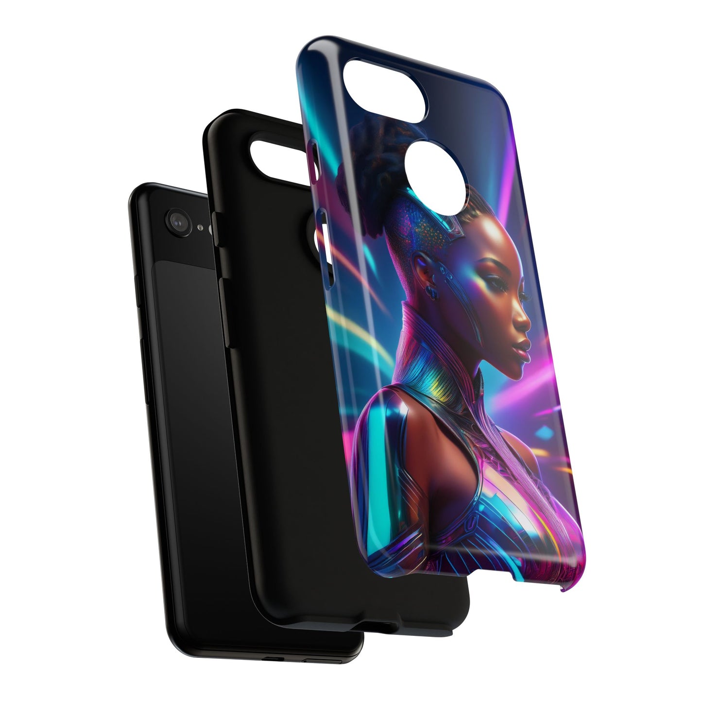 Futuristic Cyberpunk Female Cell Phone Case 014