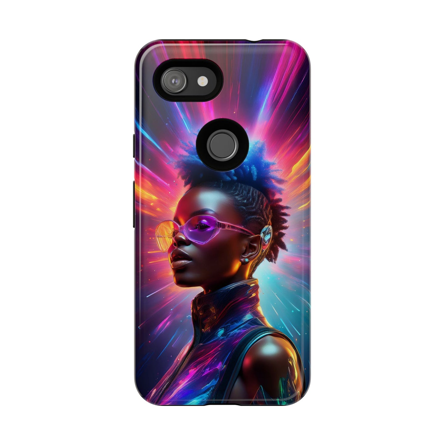 Futuristic Cyberpunk Female Cell Phone Case 026