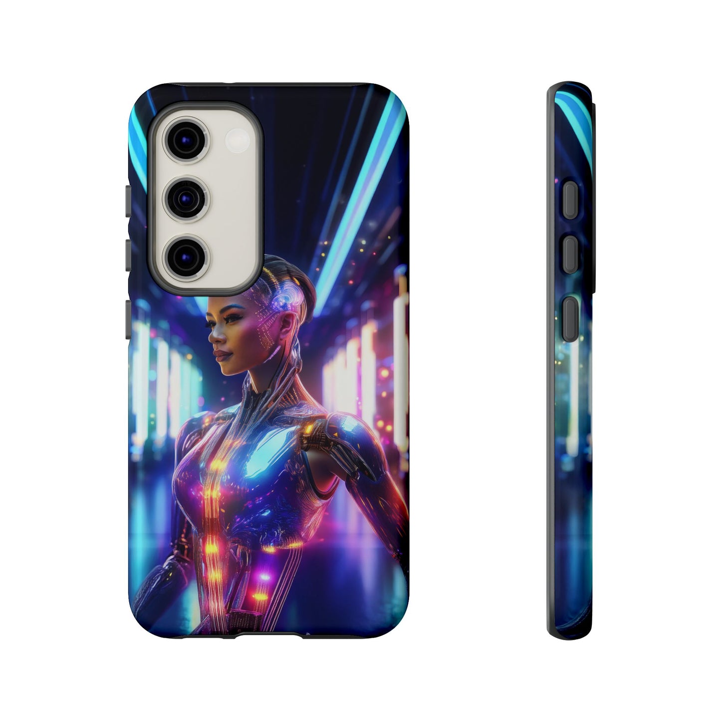 Futuristic Human Android Hybrid Cell Phone Case 010