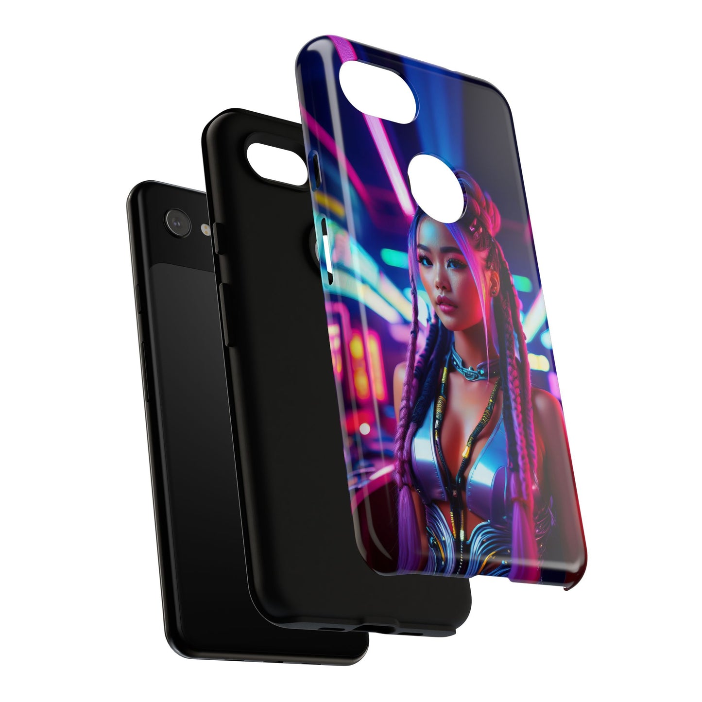 Futuristic Cyberpunk Female Cell Phone Case 008