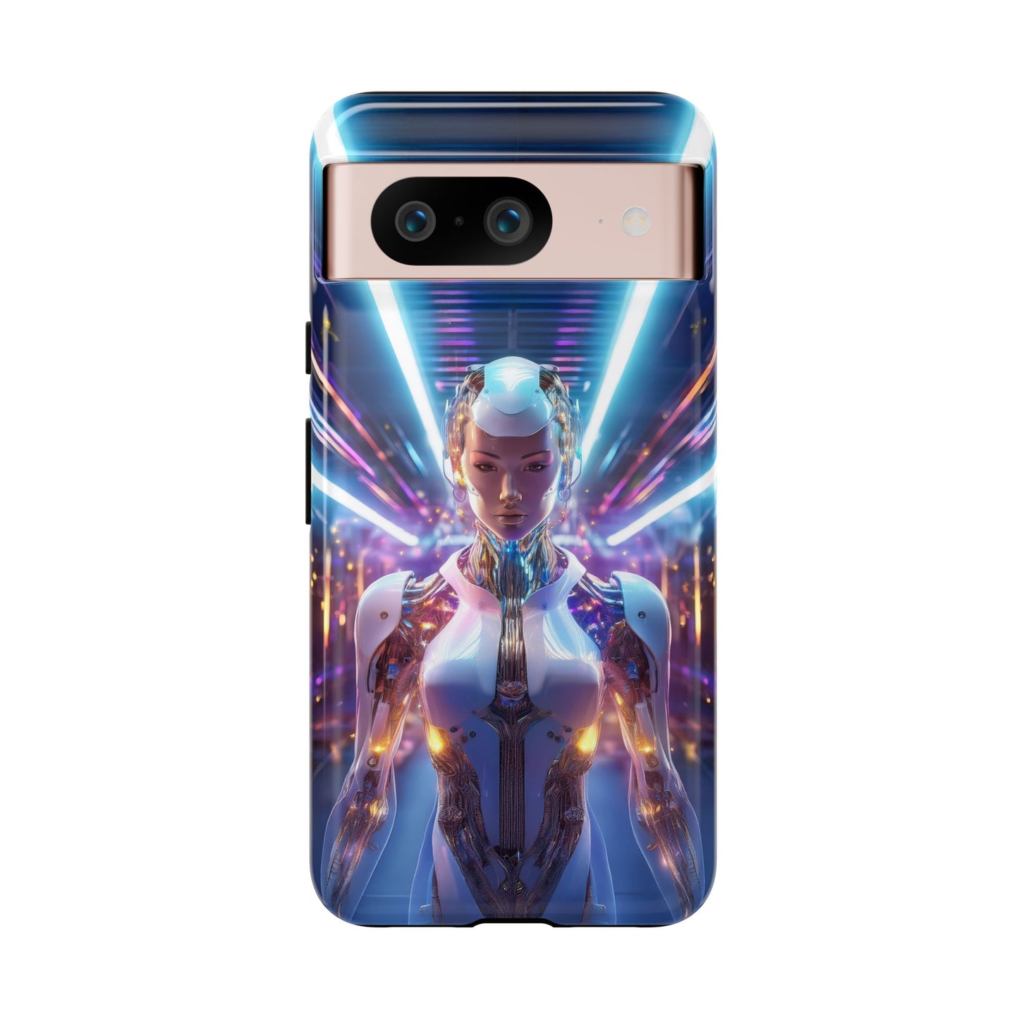 Futuristic Human Android Hybrid Cell Phone Case 007