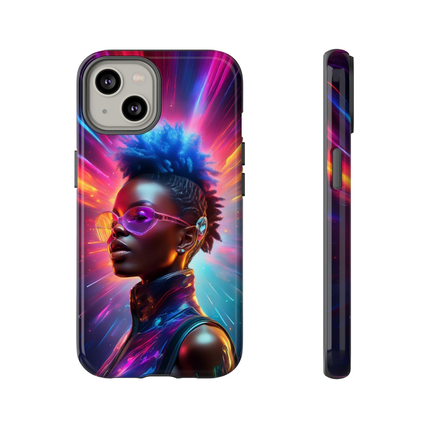 Futuristic Cyberpunk Female Cell Phone Case 026