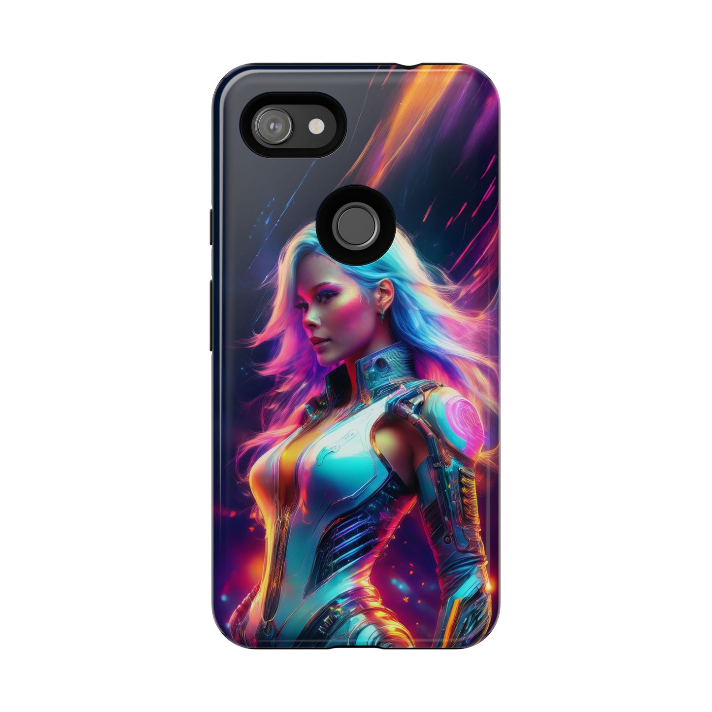 Futuristic Cyberpunk Female Cell Phone Case 012