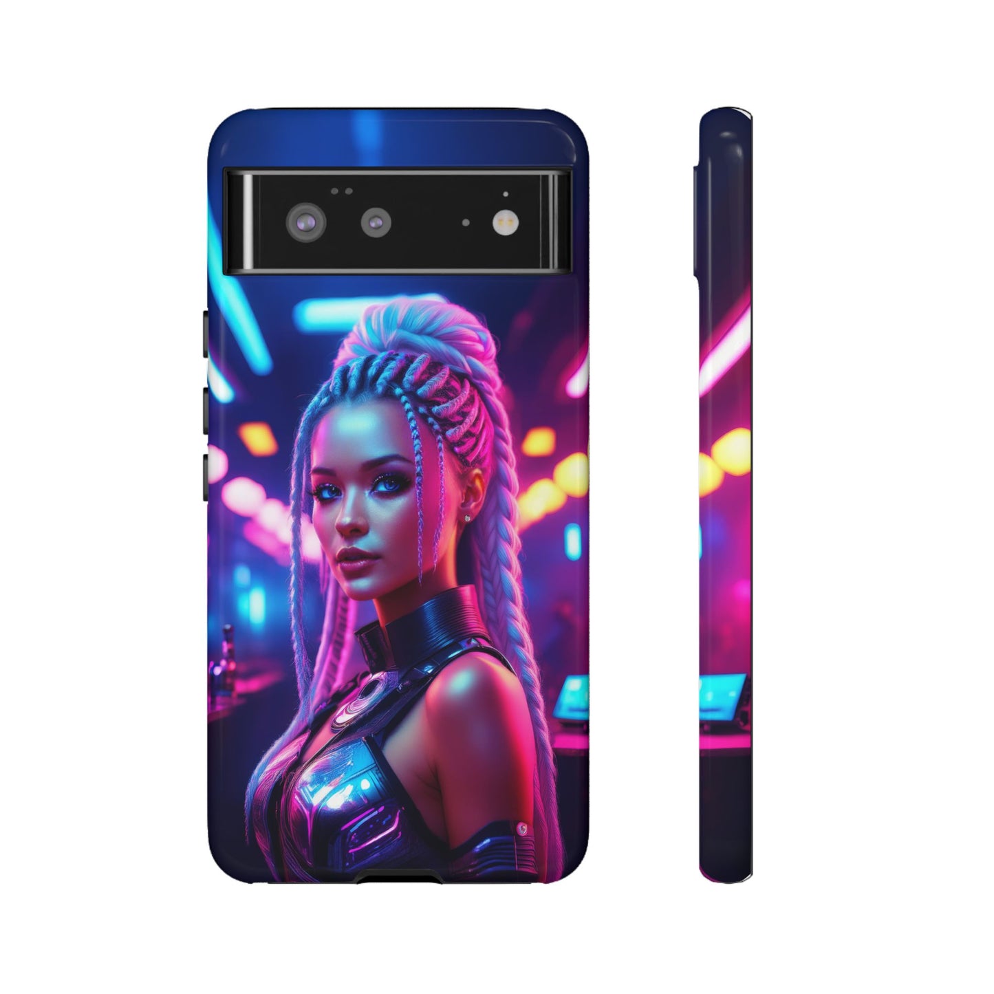 Futuristic Cyberpunk Female Cell Phone Case 007