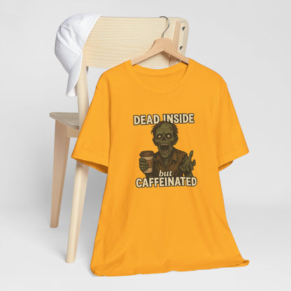 Dead Inside But Caffeinated Halloween Shirt – Funny Zombie Coffee Tee for Tired Souls