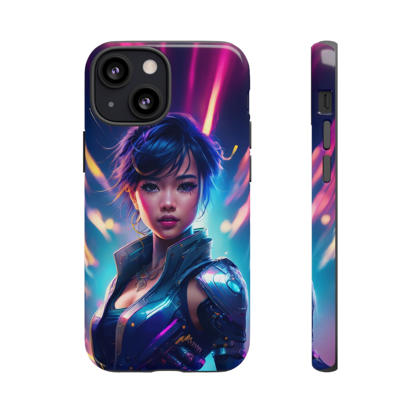 Futuristic Cyberpunk Female Cell Phone Case 024