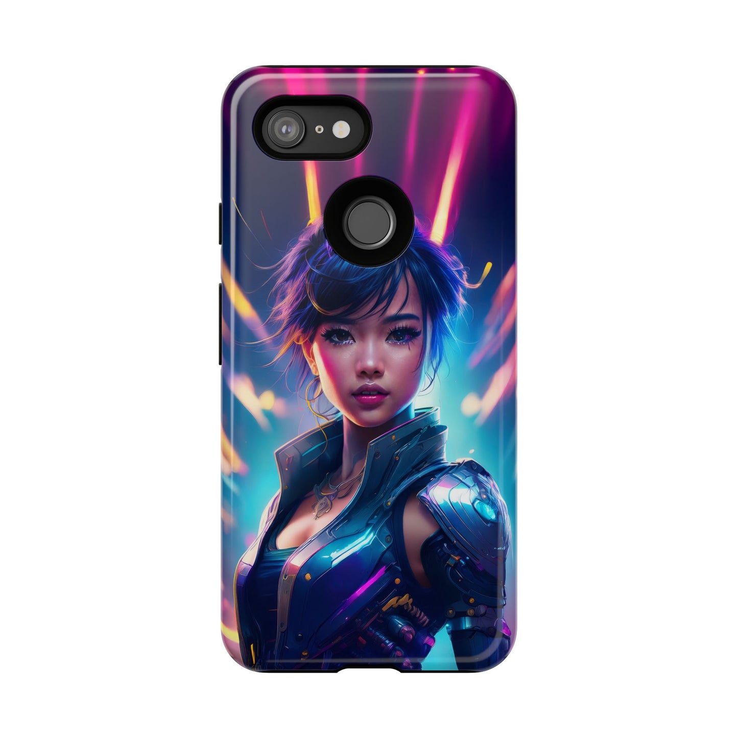 Futuristic Cyberpunk Female Cell Phone Case 024