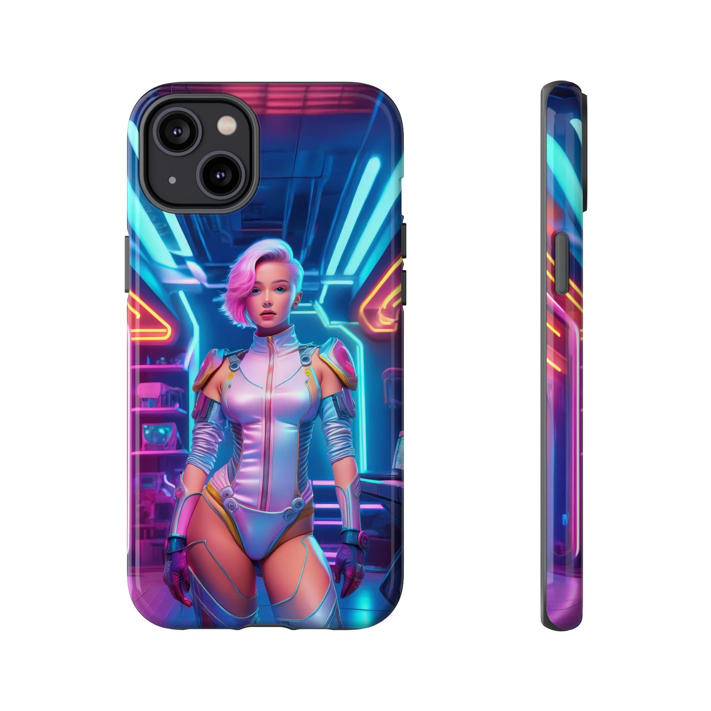 Futuristic Cyberpunk Female Cell Phone Case 002