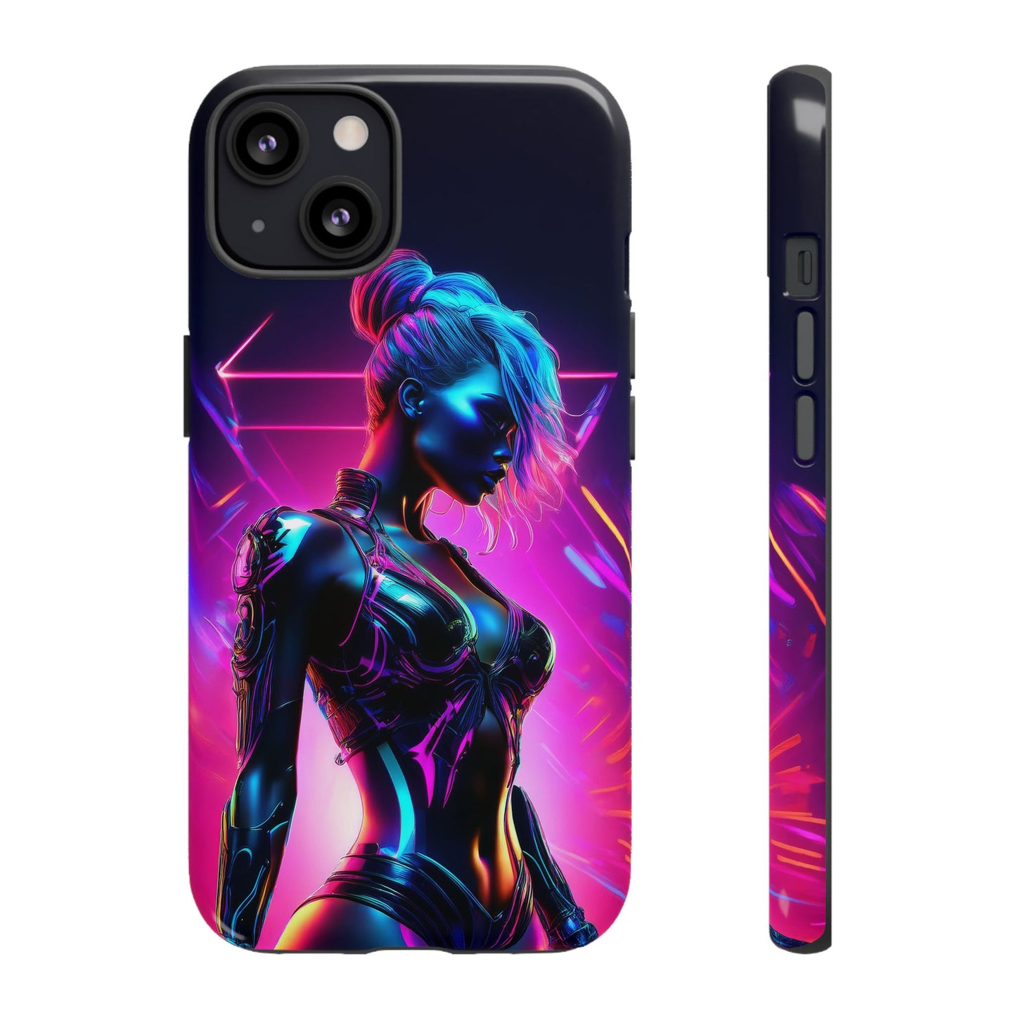 Futuristic Cyberpunk Female Cell Phone Case 017