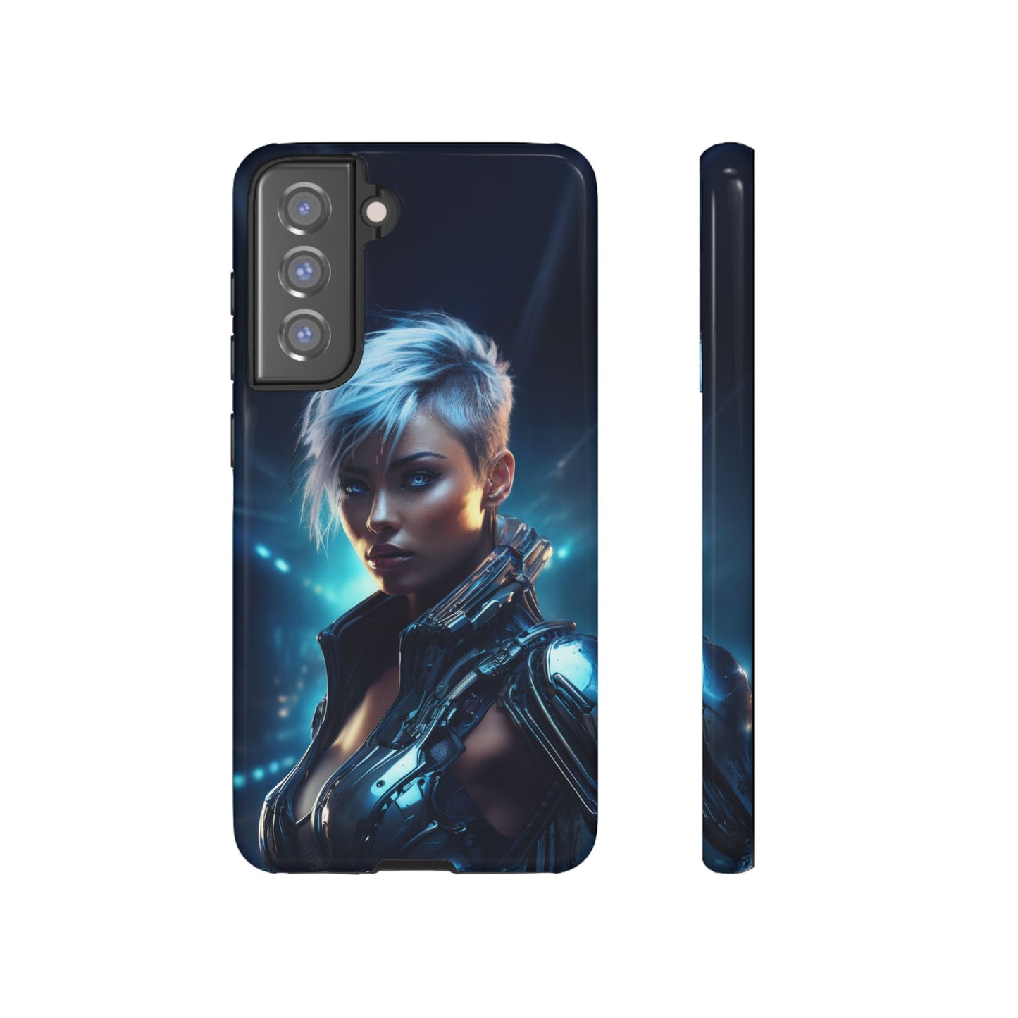 Futuristic Cyberpunk Female Cell Phone Case 027