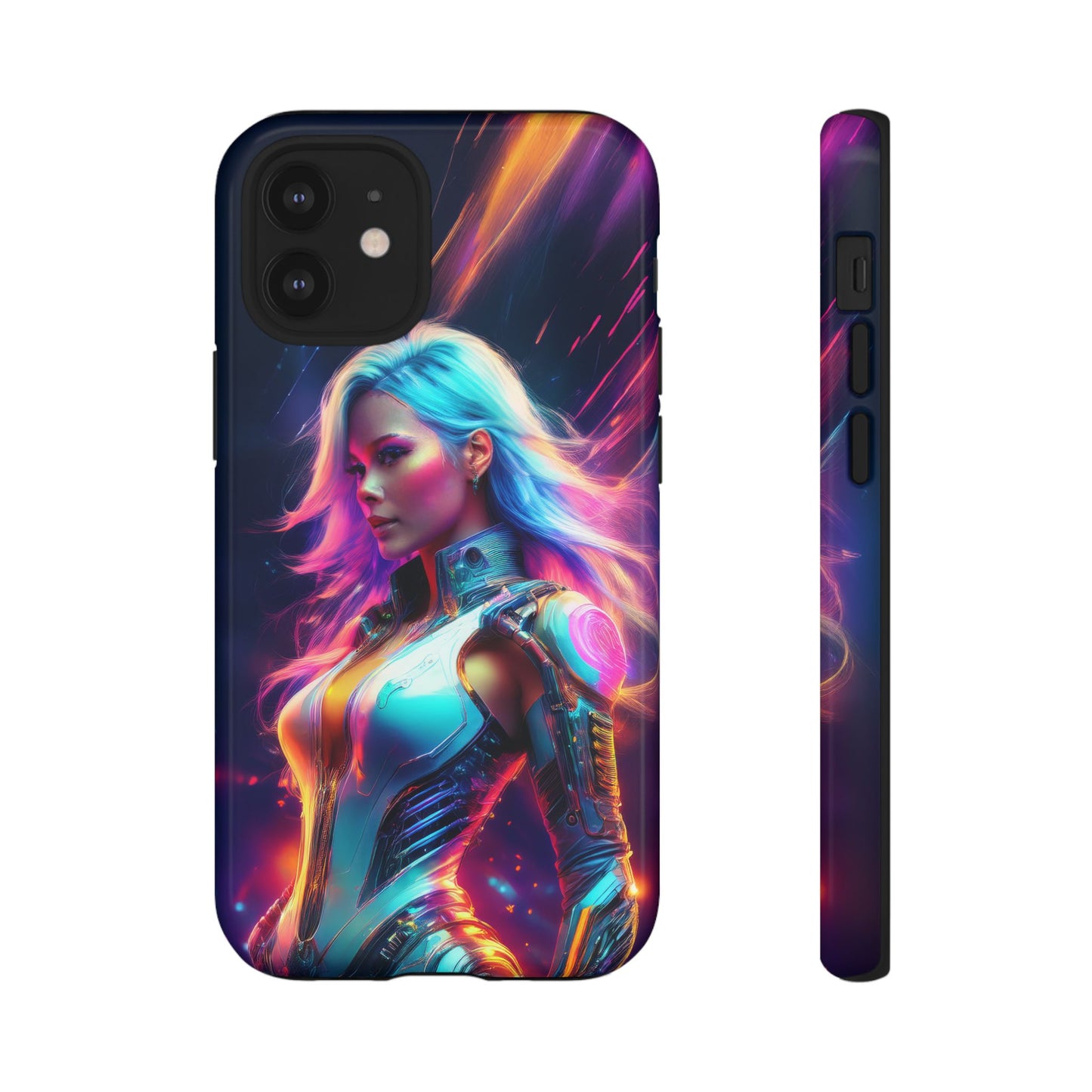 Futuristic Cyberpunk Female Cell Phone Case 012