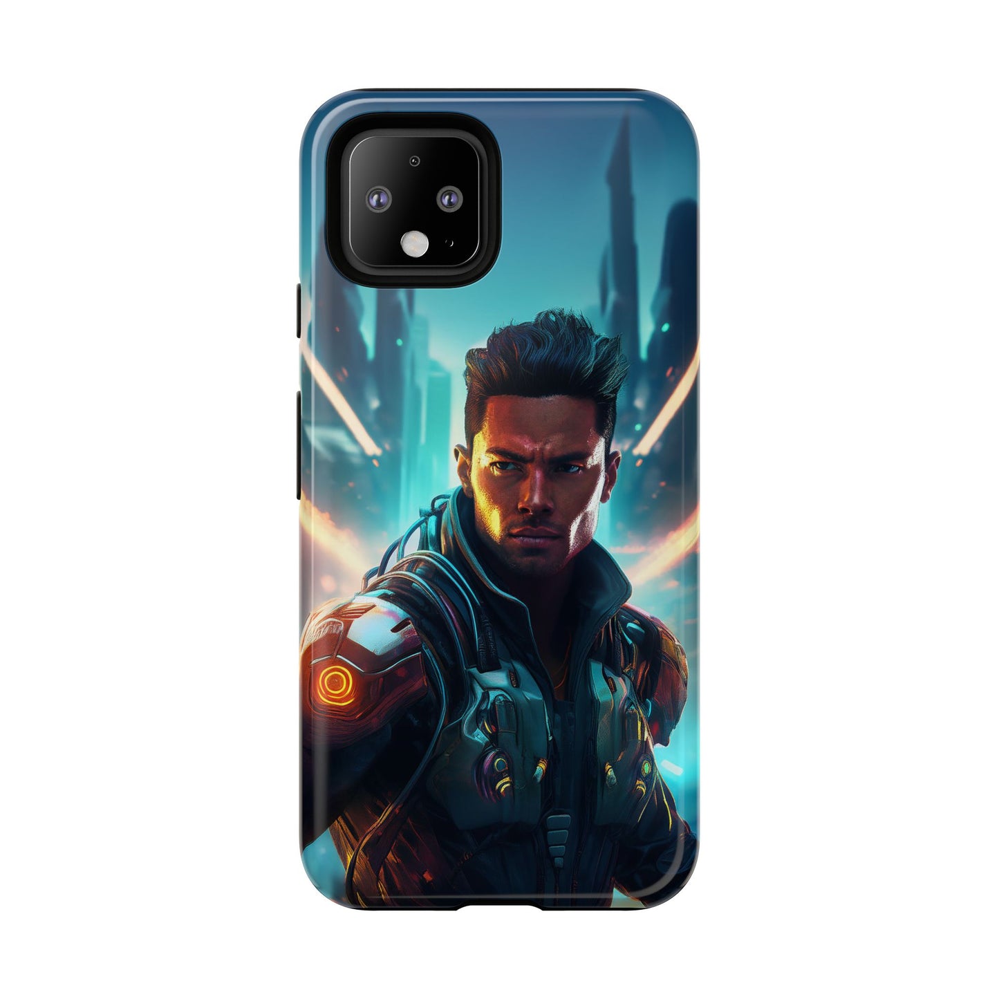 Futuristic Cyberpunk Male Cell Phone Case 015