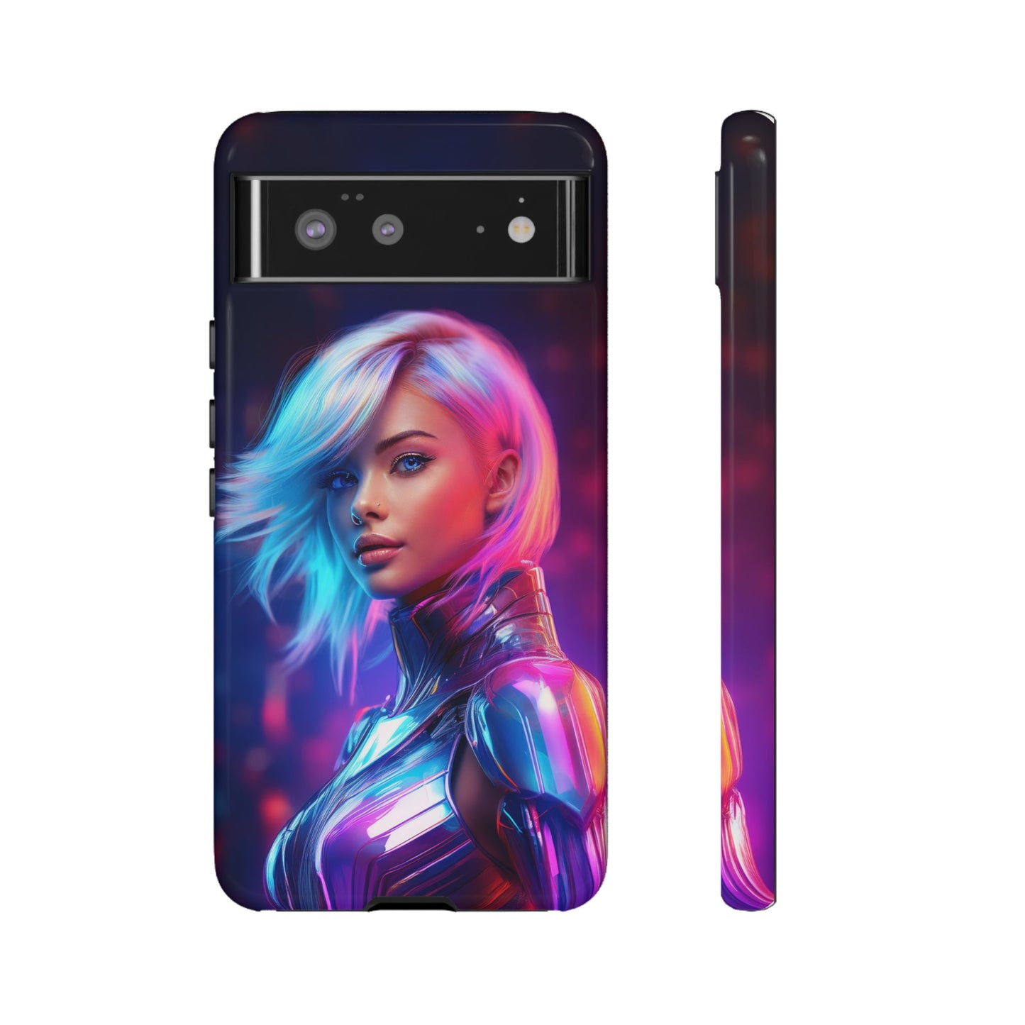 Futuristic Cyberpunk Female Cell Phone Case 028