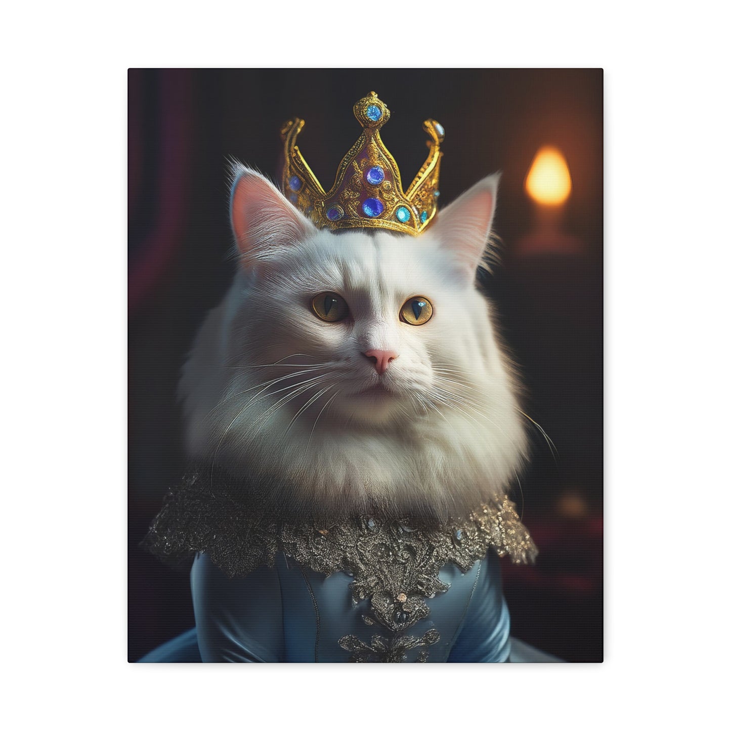 Her Royal Meowjesty Canvas Art | Stretched Matte Wall Decor 003