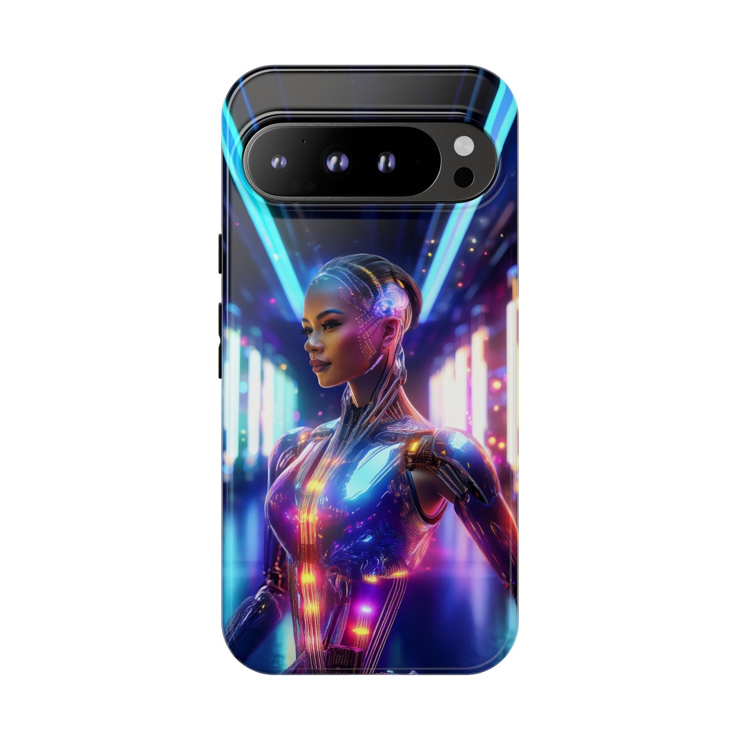 Futuristic Human Android Hybrid Cell Phone Case 010