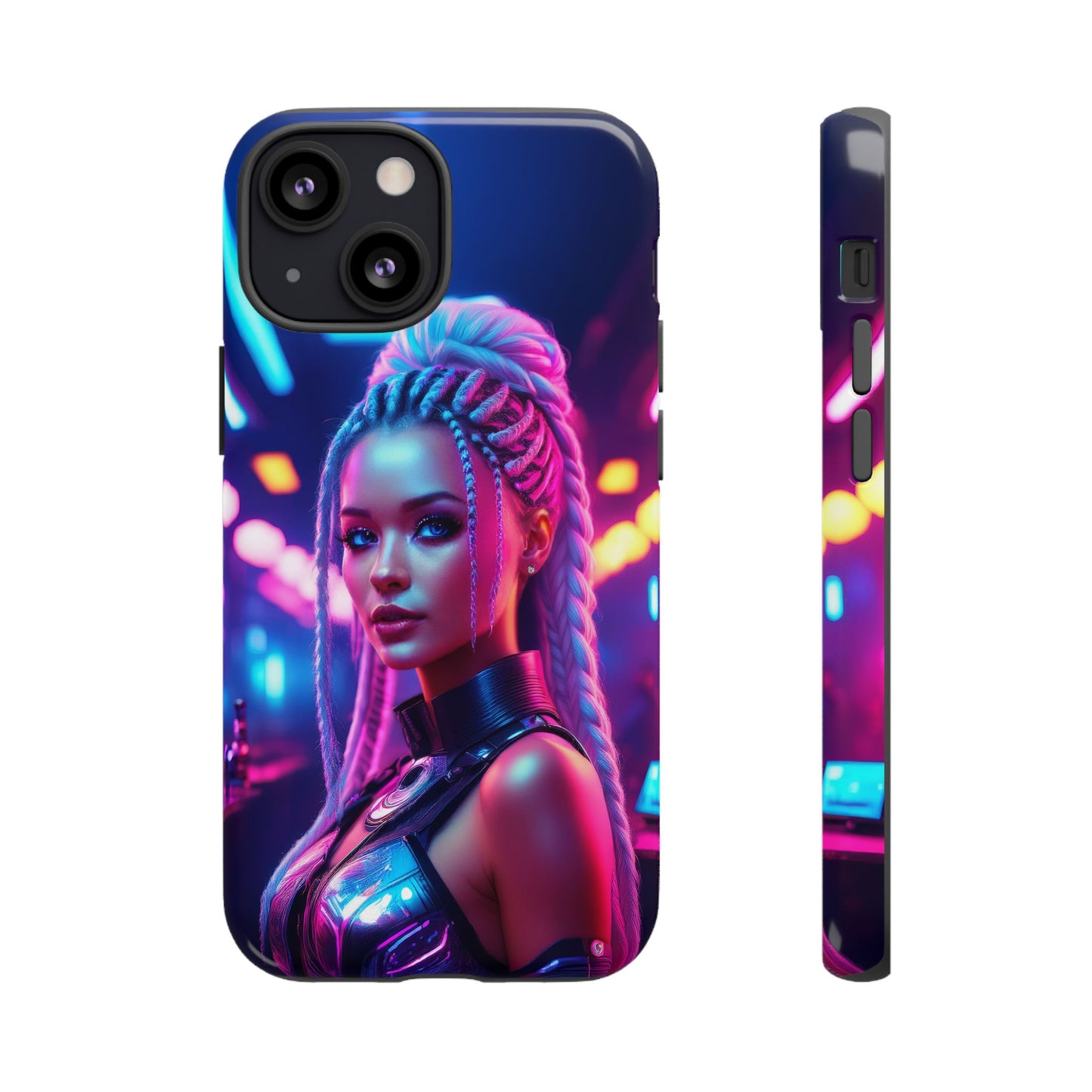 Futuristic Cyberpunk Female Cell Phone Case 007