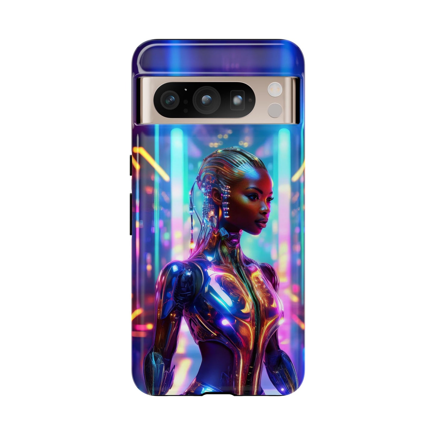 Futuristic Human Android Hybrid Cell Phone Case 018