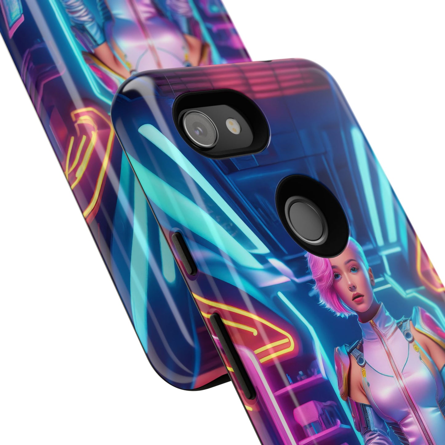 Futuristic Cyberpunk Female Cell Phone Case 002