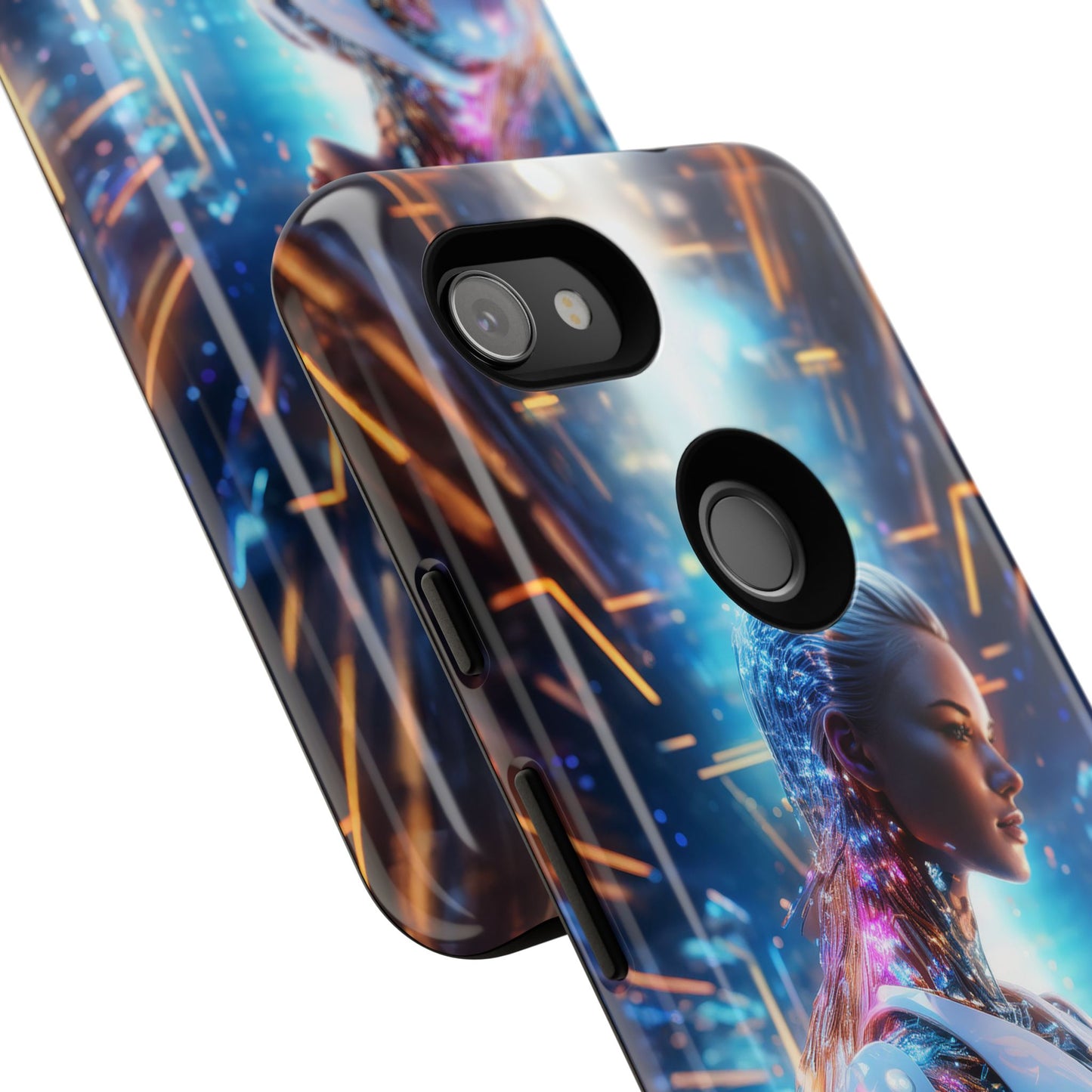 Futuristic Human Android Hybrid Cell Phone Case 008