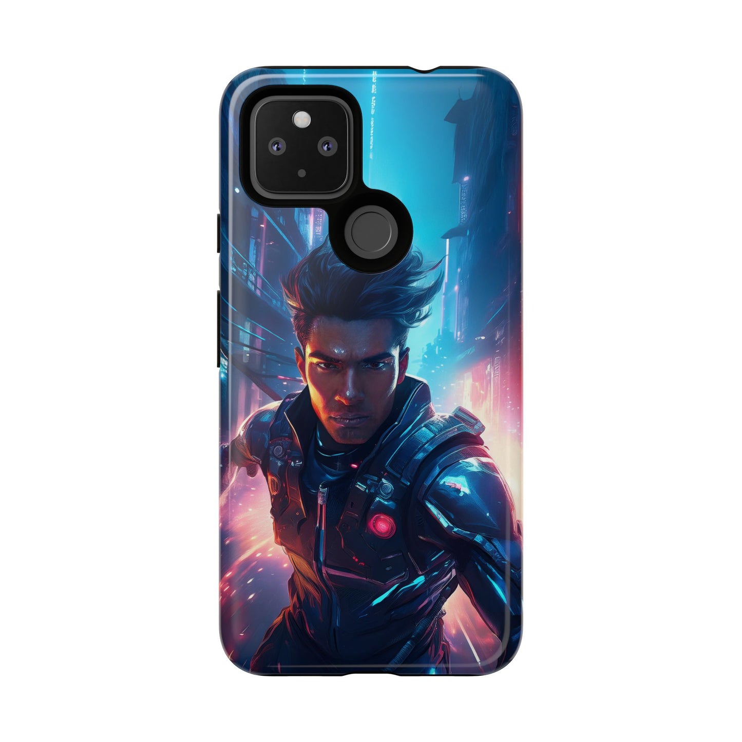 Futuristic Cyberpunk Male Cell Phone Case 017