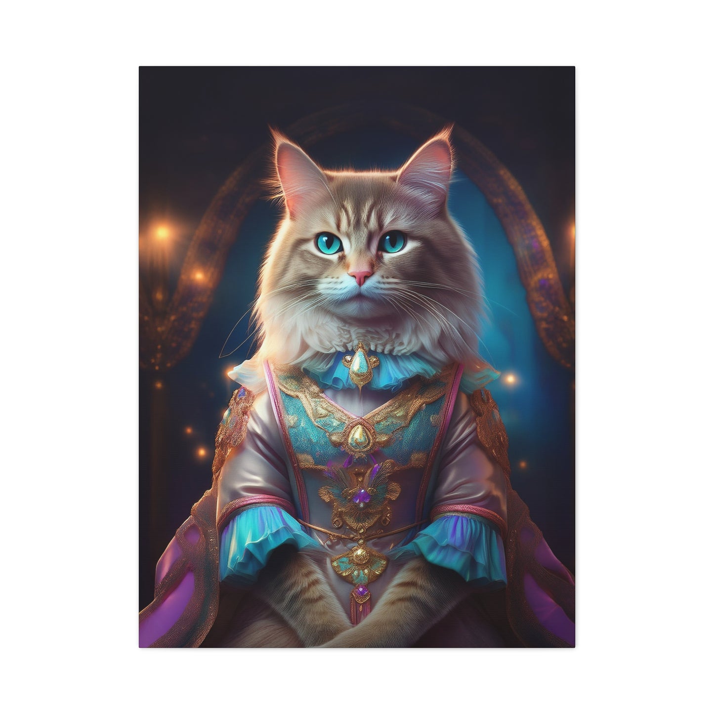 Meowgical Fairy Purrincess Canvas Art | Stretched Matte Wall Decor 001