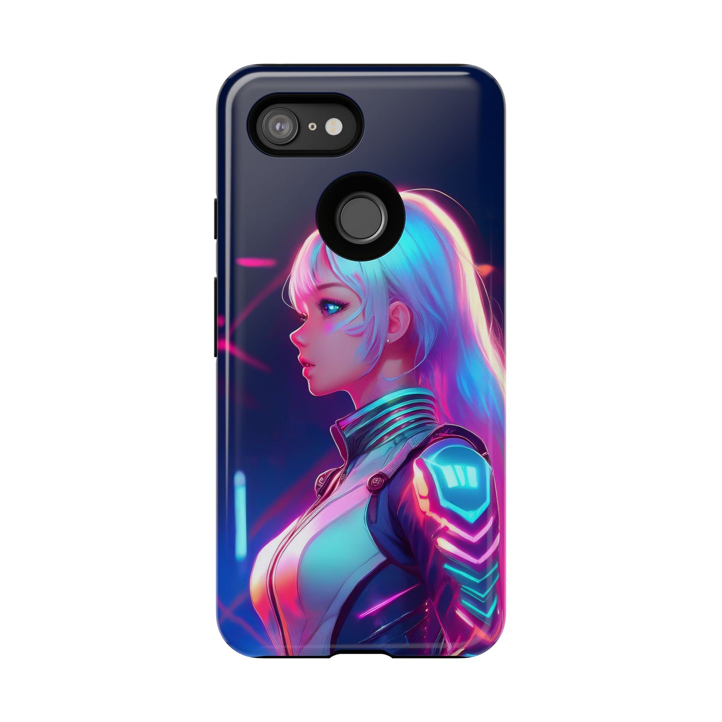 Futuristic Cyberpunk Female Cell Phone Case 009