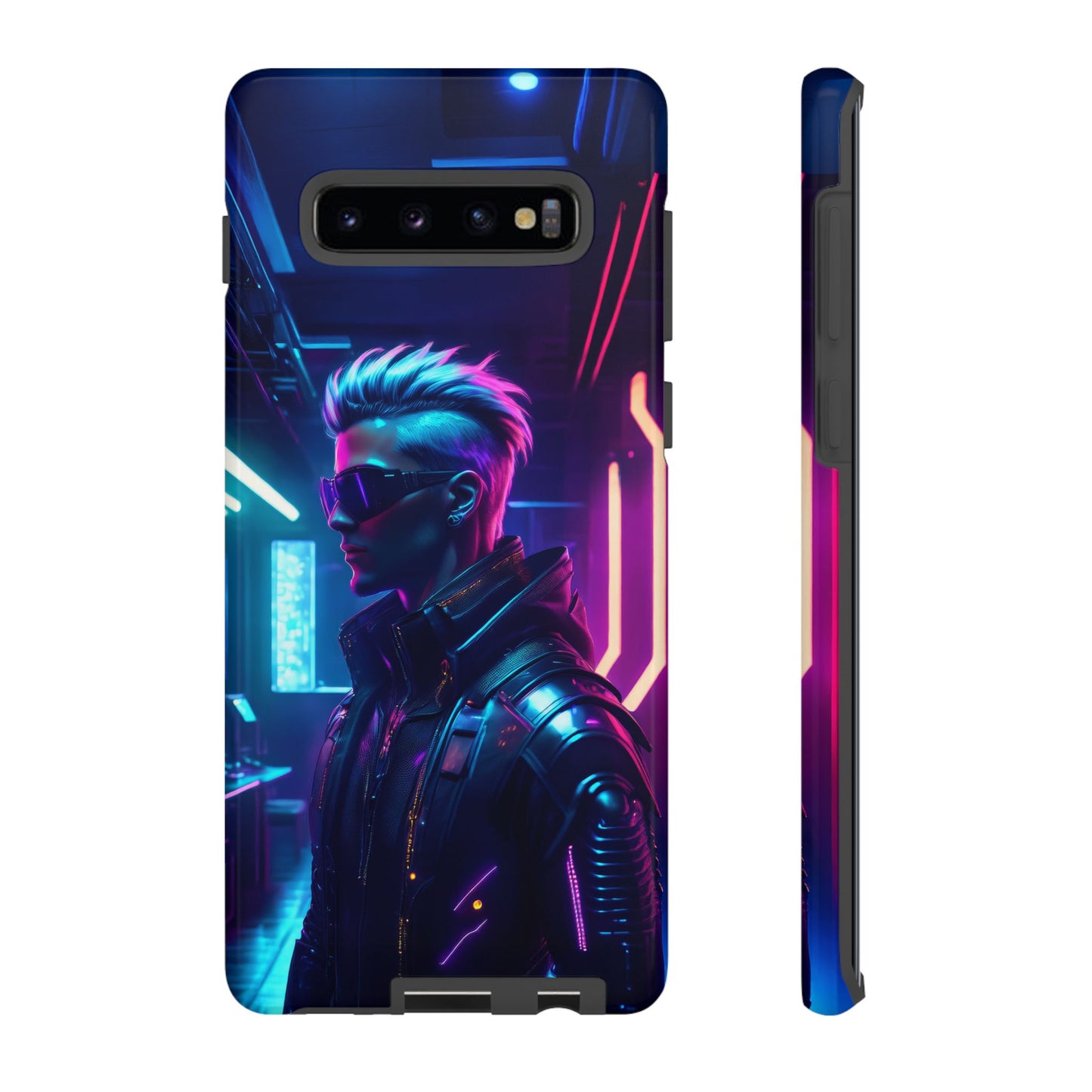 Futuristic Cyberpunk Male Cell Phone Case 002