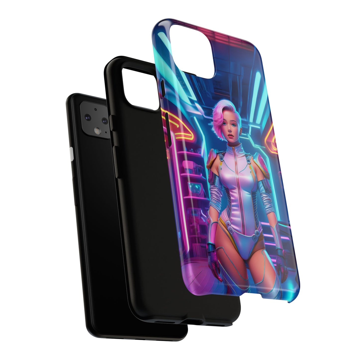 Futuristic Cyberpunk Female Cell Phone Case 002