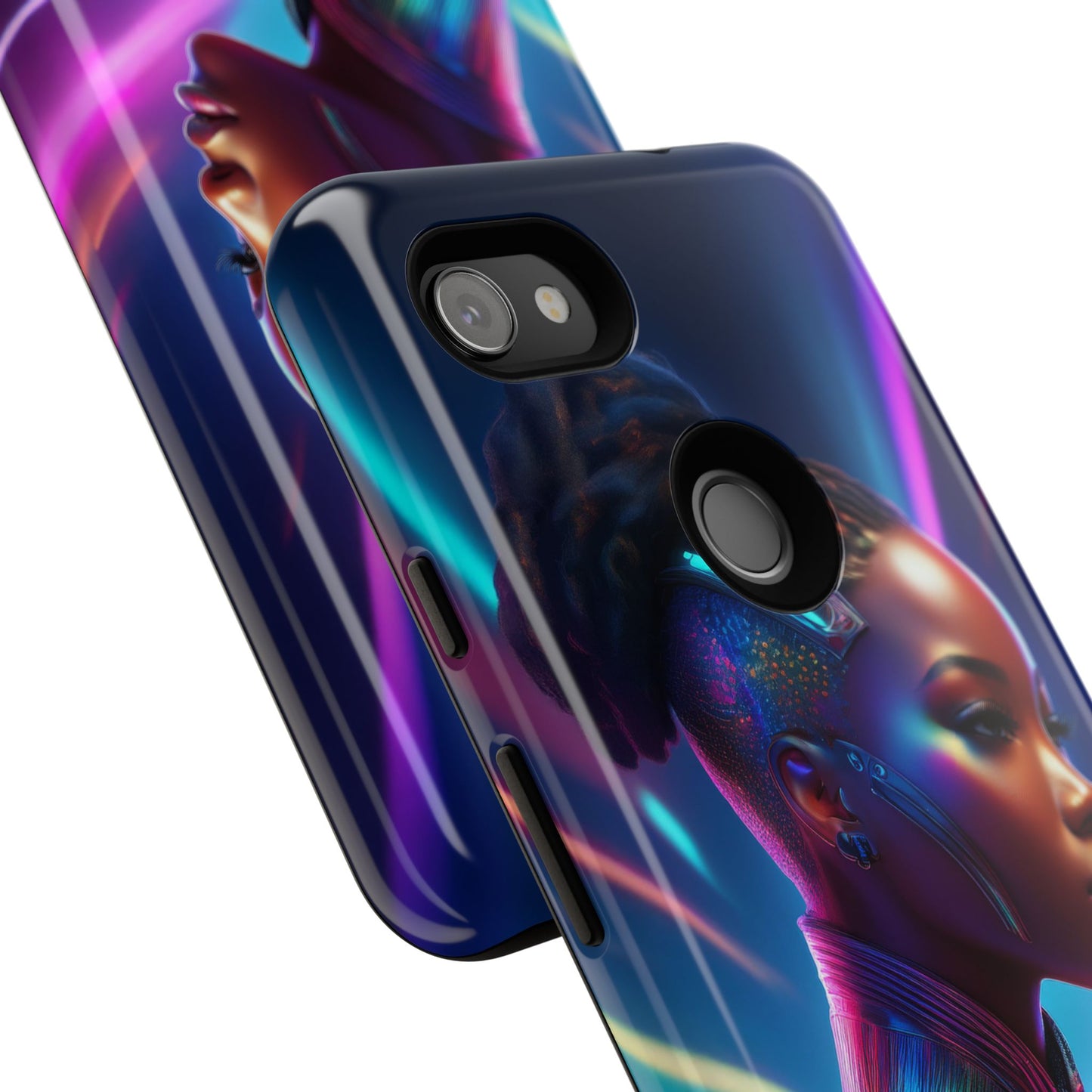 Futuristic Cyberpunk Female Cell Phone Case 014