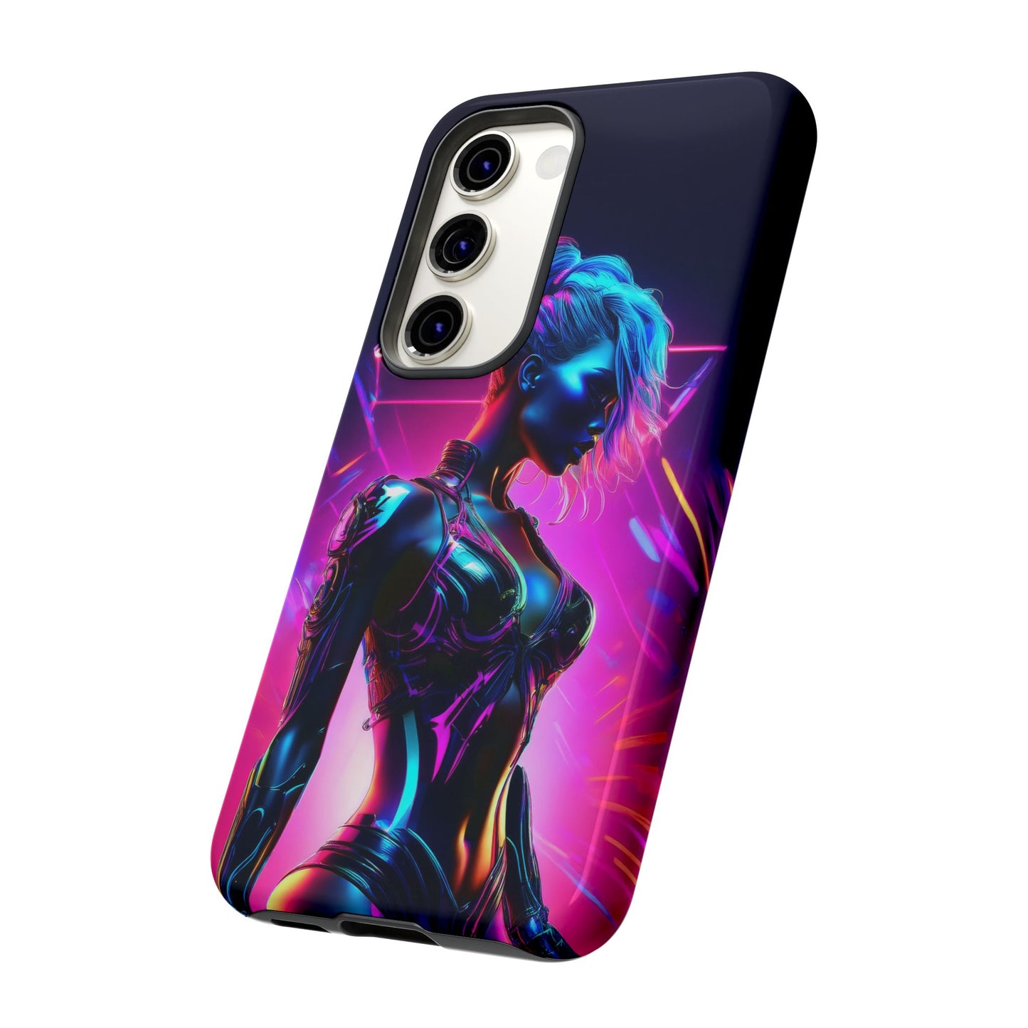 Futuristic Cyberpunk Female Cell Phone Case 017