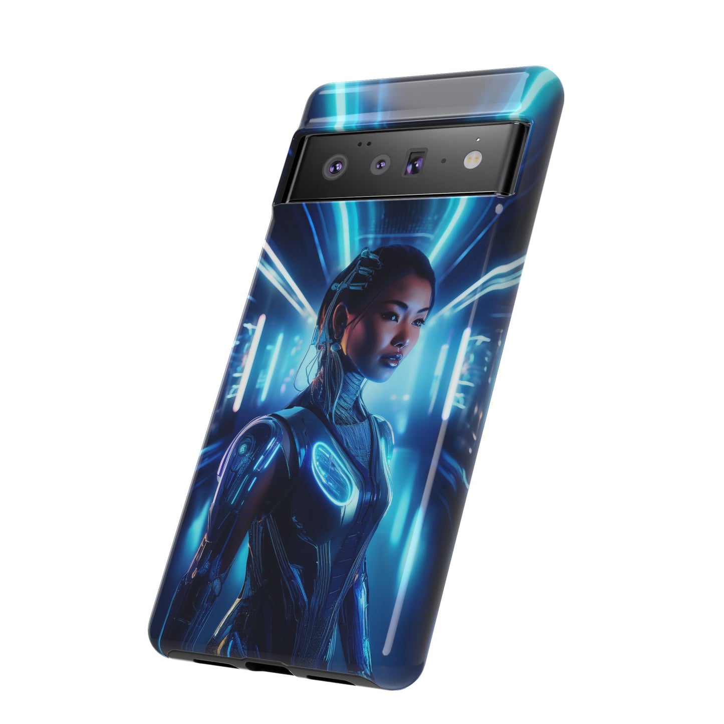 Futuristic Human Android Hybrid Cell Phone Case 004