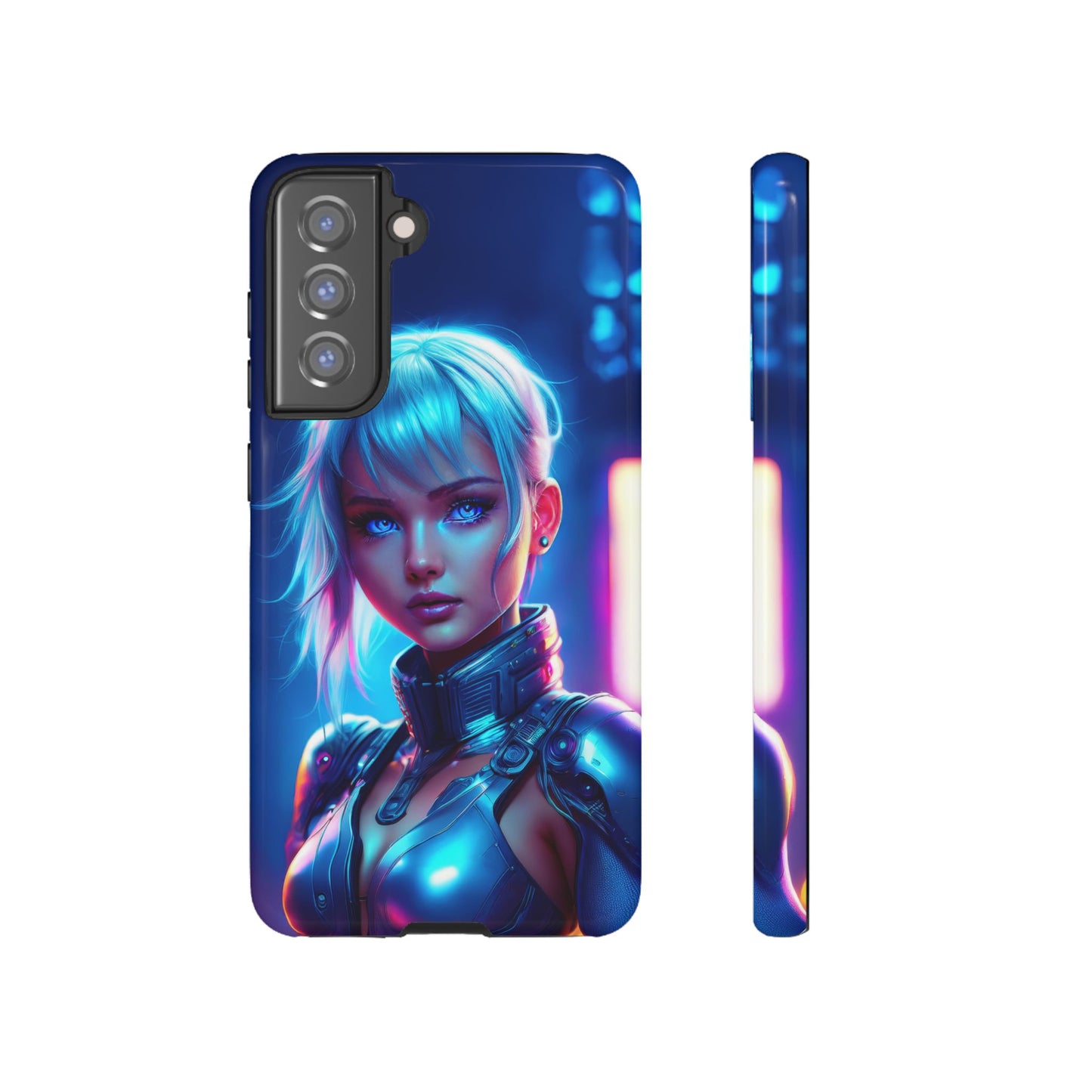 Futuristic Cyberpunk Female Cell Phone Case 013