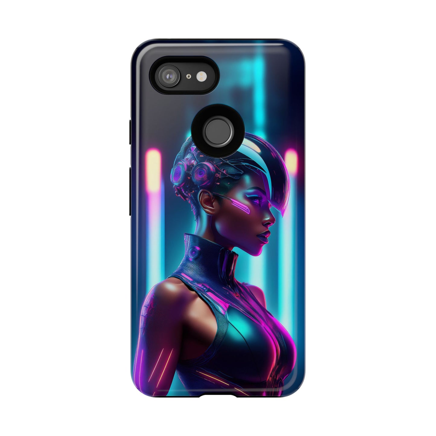 Futuristic Cyberpunk Female Cell Phone Case 021