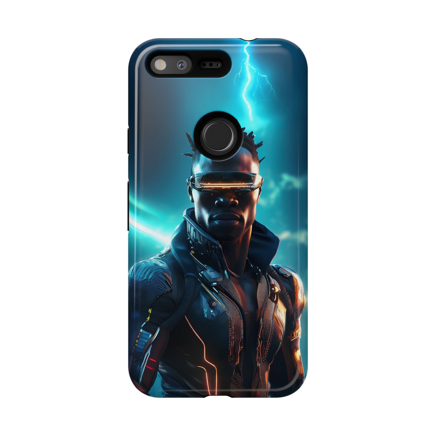 Futuristic Cyberpunk Male Cell Phone Case 014