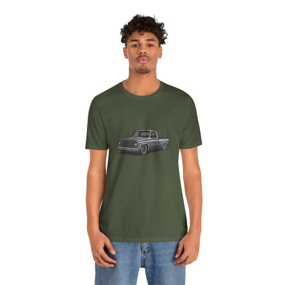 Classic Truck Graphic Tee Dark Theme – Vintage Pickup Vector Design for Car Enthusiasts